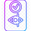 Netzhautscanner Sicherheit Augenscan Symbol