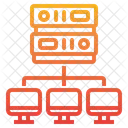 Netzwerk Server Datenbank Symbol