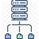 Netzwerk Datenverbindung Server Symbol