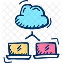 Datensicherung Cloud Laptop Icon