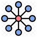 Netzwerk Diagramm Muster Symbol