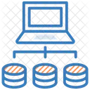 Computer Sharing Computer Server Verbundene Computer Symbol