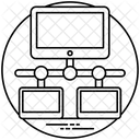 Verbindung Workflow Computer Symbol