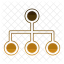 Netzwerk Struktur Drahtgitter Symbol