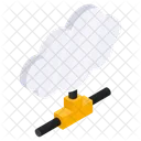 Netzwerk Cloud Share Cloud Cloud Technologie Symbol