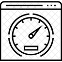 Netzwerk Geschwindigkeit Test Symbol