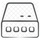 Netzwerkanschluss Netzwerk Hub Modem Symbol