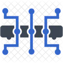 Hub Netzwerk Link Symbol