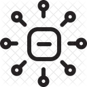Kanalisieren Multiplizieren Vernetzen Symbol