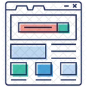 Netzwerk-Sitemap  Symbol