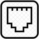 Netzwerk Steckdose Outlet Symbol