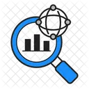 Netzwerkanalyse Datenvisualisierung Analysesymbol Symbol