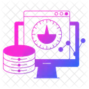 Geschwindigkeit Netzwerk Hosting Symbol