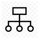 Netzwerk Verbindung Diagramm Symbol