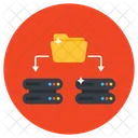 Netzwerkordner Datenserverordner Datacenterordner Symbol