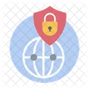 Netzwerkschutz Netzwerksicherheit Globaler Netzwerkschutz Icon