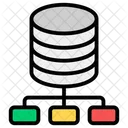 Netzwerkserver Serverhosting Dateninfrastruktur Symbol