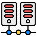 Netzwerkserver Serverhosting Dateninfrastruktur Symbol