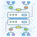 Datenserver Netzwerk SQL Datenbank Symbol