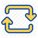 Neuladen Schleife Update Aktualisieren Synchronisieren Richtungspfeil Symbol