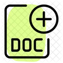 Neue Doc Datei Doc Datei Doc Datei Hinzufugen Icon