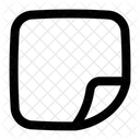 Neue Haftnotiz Symbol