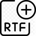 Neue Rtf Datei Rtf Datei Rtf Datei Hinzufugen Symbol