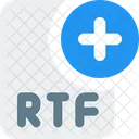 Neue Rtf Datei Rtf Datei Rtf Datei Hinzufugen Symbol