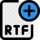 Neue Rtf Datei Rtf Datei Rtf Datei Hinzufugen Symbol