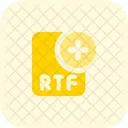 Neue Rtf Datei Rtf Datei Rtf Datei Hinzufugen Symbol