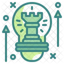 Neue Strategie Kreativ Innovation Symbol