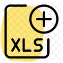 Neue Xls Datei Xls Datei Xls Datei Hinzufugen Icon