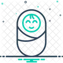Geboren Baby Decke Symbol