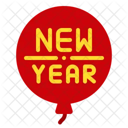 Neujahrsballon  Symbol