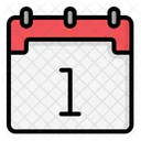 Neujahrstag Neuer Tag Kalender Symbol