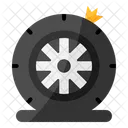 Neumático desinflado  Icono