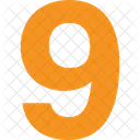 Neun Zahlen Numerische Symbol