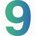 Neun Zahlen Numerische Symbol