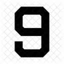 Neun Zahl Ziffer Symbol