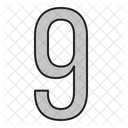 Zahlen Tage 9 Symbol