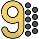 Neun  Symbol