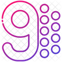 Neun Alphabet Form Und Symbol Symbol
