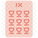 Neun Der Kelche Wunsch Tarot Symbol