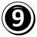 Neun Zahl  Symbol