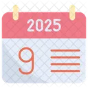 Neunten 2025 Symbol