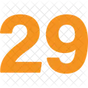 Neunundzwanzig Zahlen Numerische Symbol