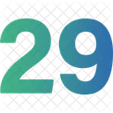 Neunundzwanzig Zahlen Numerische Symbol
