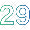 Neunundzwanzig Zahlen Numerische Symbol