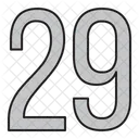 Zahlen Tage 29 Symbol