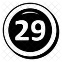 Zahl neunundzwanzig  Symbol